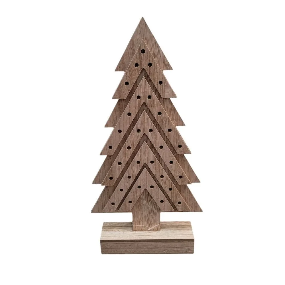 New wooden light up Christmas tree